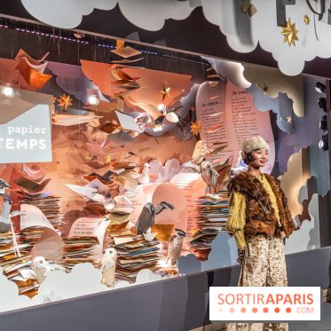 Les vitrines de Noël du Printemps 2023 - inauguration avec Catherine Deneuve