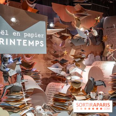 Les vitrines de Noël du Printemps 2023 - inauguration avec Catherine Deneuve