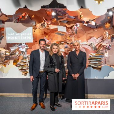 Les vitrines de Noël du Printemps 2023 - inauguration avec Catherine Deneuve