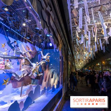 Les vitrines de Noël du Printemps 2023 - inauguration avec Catherine Deneuve