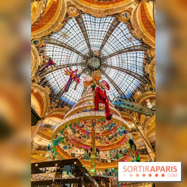 Le sapin de Noël des Galeries Lafayette Haussmann 2023