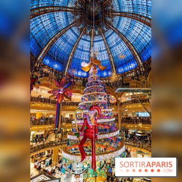 Le sapin de Noël des Galeries Lafayette Haussmann 2023