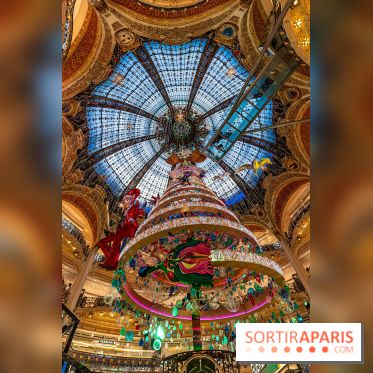 Le sapin de Noël des Galeries Lafayette Haussmann 2023