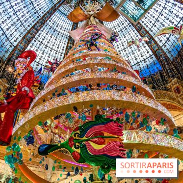 Le sapin de Noël des Galeries Lafayette Haussmann 2023
