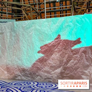 Spectacle d'ombres au Printemps Haussmann