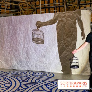 Spectacle d'ombres au Printemps Haussmann