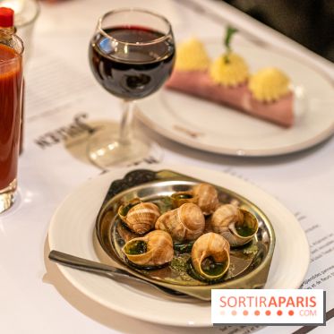 Le Bouillon Julien, la brasserie au sublime décor art nouveau, son menu et ses plats -  escargots de Bourgogne
