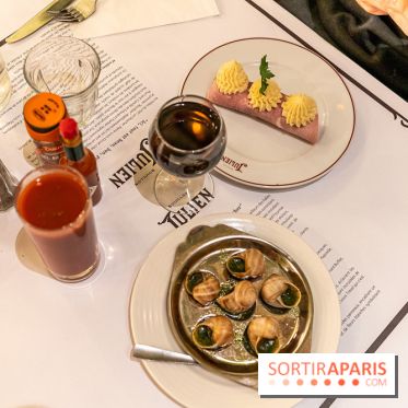 Le Bouillon Julien, la brasserie au sublime décor art nouveau, son menu et ses plats -  escargots de Bourgogne