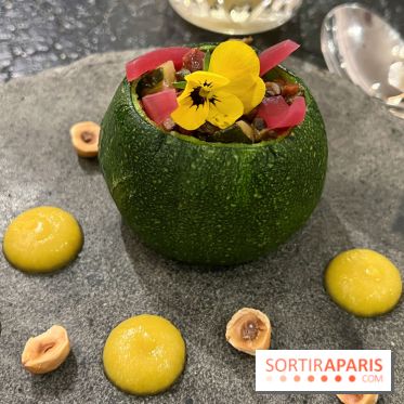 Ma Dame, le restaurant de l'hôtel Marignan Champs-Elysées - Courgette farcie champignons