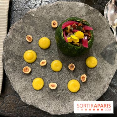 Ma Dame, le restaurant de l'hôtel Marignan Champs-Elysées - Courgette farcie champignons