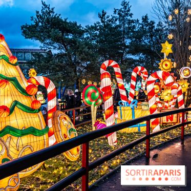 Noël au Parc Astérix 2023, sentier de lumières et patinoire - IMG 5019