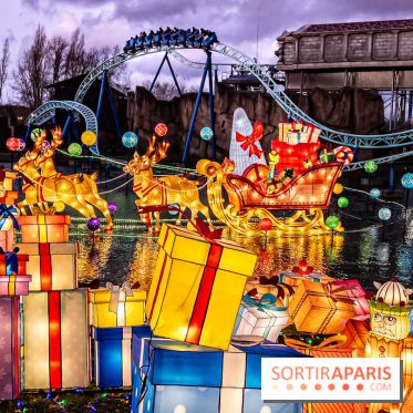 Noël au Parc Astérix 2023, sentier de lumières et patinoire - IMG 5047