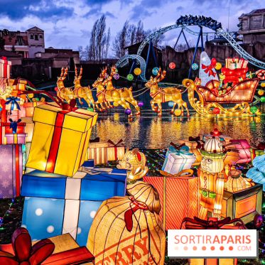Noël au Parc Astérix 2023, sentier de lumières et patinoire - IMG 5059