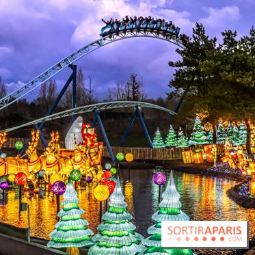 Noël au Parc Astérix 2023, sentier de lumières et patinoire - IMG 5079