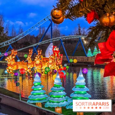 Noël au Parc Astérix 2023, sentier de lumières et patinoire - IMG 5081