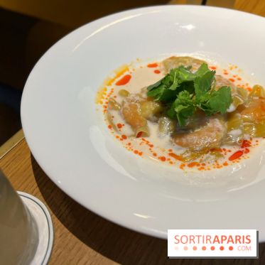 Thiou - Ravioles crevettes, coco, citronnelle