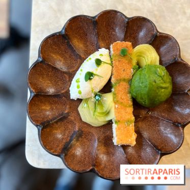 Le Boréal - Dacquoise coco, sorbet coriandre