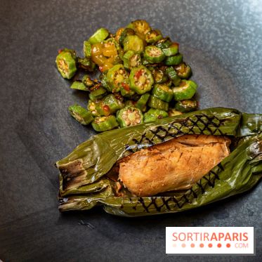 La Bauhinia par Quentin Testart au Shangri La Paris -  le bar de ligne en papillote