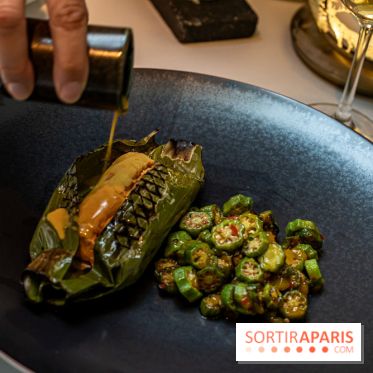 La Bauhinia par Quentin Testart au Shangri La Paris -  le bar de ligne en papillote