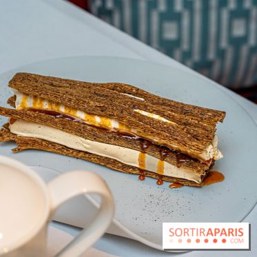 La Bauhinia par Quentin Testart au Shangri La Paris -  millefeuille café de Colombie