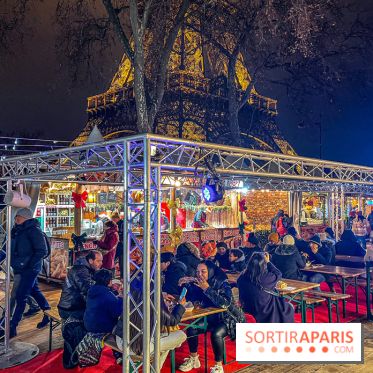 Marché de Noël 2023 au pied de la tour Eiffel - Quai Jacques Chirac