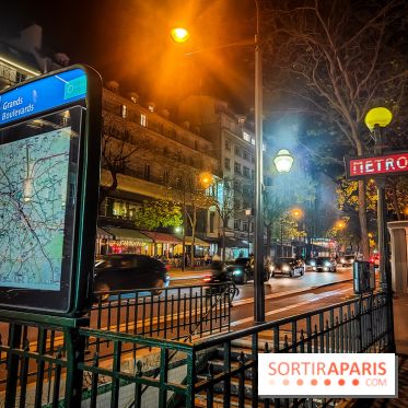 Visuels métro - Grands boulevards ligne 8 ligne 9 nuit
