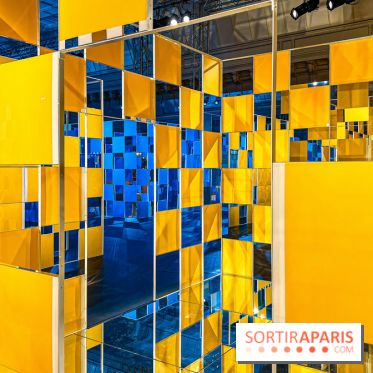 Aux Beaux Carrés, l'exposition de Daniel Buren au Bon Marché Rive Gauche