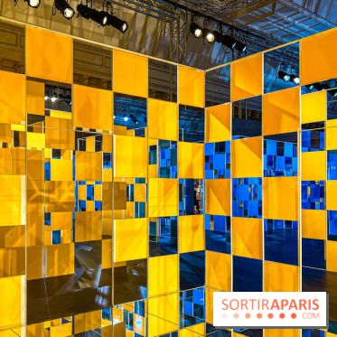 Aux Beaux Carrés, l'exposition de Daniel Buren au Bon Marché Rive Gauche