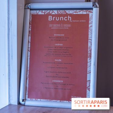 Maison Ambre Paris - restaurant, salon de thé et pâtisserie marocain  -  carte brunch - menu brunch