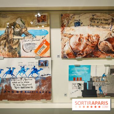 Carnets de timbres dans l'air du temps, l'exposition originale du musée de la Poste - nos photos - IMG20240130184131