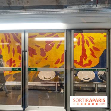 La station de Métro Châtelet re-décoré par des street-artistes