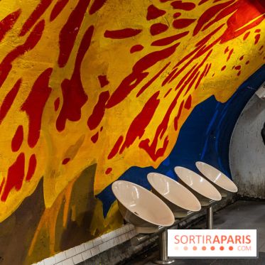 La station de Métro Châtelet re-décoré par des street-artistes