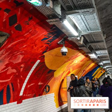 La station de Métro Châtelet re-décoré par des street-artistes -  A7C4405