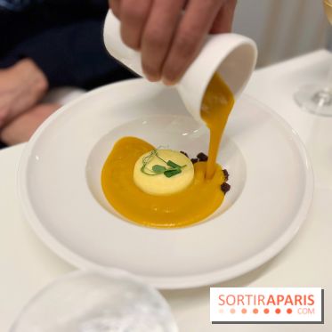 Elsass - Velouté potimarron, royale munster