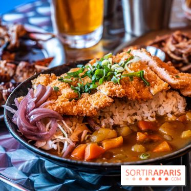 Sekitan, le restaurant street food de brochettes japonaises -  cats poulet - curry japonais