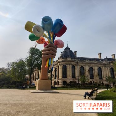 Visuel Paris 8e - printemps Jeff Koons jardin Champs Elysées