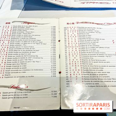 New Hao Khoan, le restaurant chinois et vietnamien, valeur sûre du 13e - menu - carte