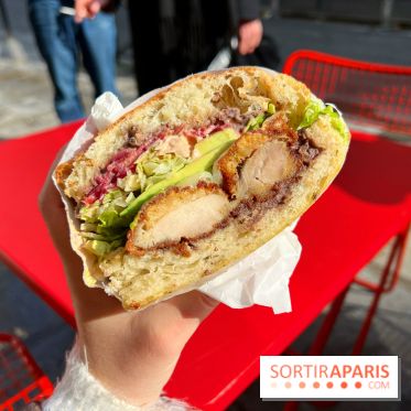 Kiss - Sandwich poulet frit, avocat, focaccia