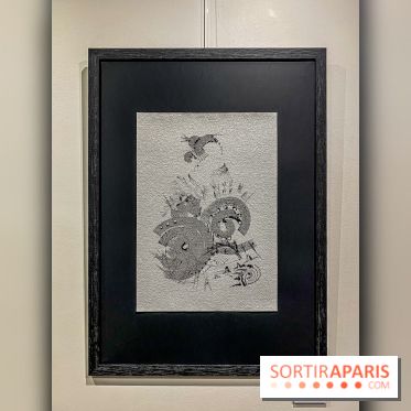 Exposition Sumi et Motion de la calligraphe japonaise Aya Wada à la galerie La Lison - IMG 4917