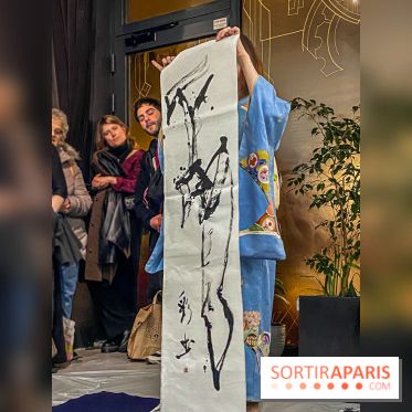 Exposition Sumi et Motion de la calligraphe japonaise Aya Wada à la galerie La Lison - IMG 4950