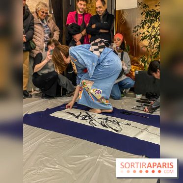 Exposition Sumi et Motion de la calligraphe japonaise Aya Wada à la galerie La Lison - IMG 4952