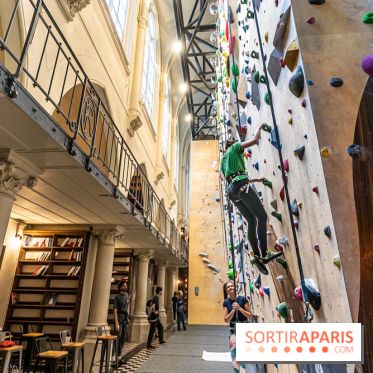Climbing District Saint-Lazare, la salle d'escalade et espace coworking cachée dans une chapelle -  A7C8008