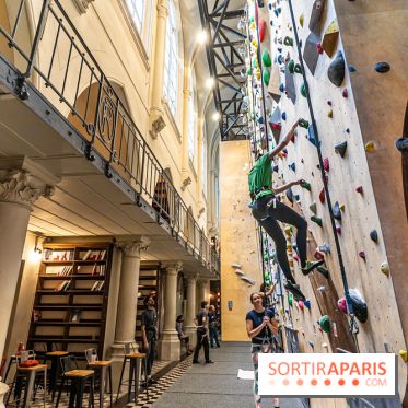 Climbing District Saint-Lazare, la salle d'escalade et espace coworking cachée dans une chapelle -  A7C8009