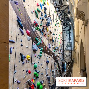 Climbing District Saint-Lazare, la salle d'escalade et espace coworking cachée dans une chapelle -  A7C8021