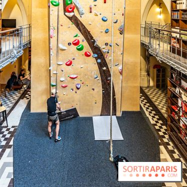 Climbing District Saint-Lazare, la salle d'escalade et espace coworking cachée dans une chapelle -  A7C8026