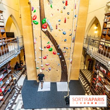 Climbing District Saint-Lazare, la salle d'escalade et espace coworking cachée dans une chapelle -  A7C8027
