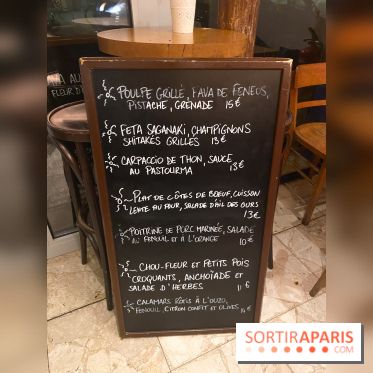 Menu des plats (dépend des saisons)