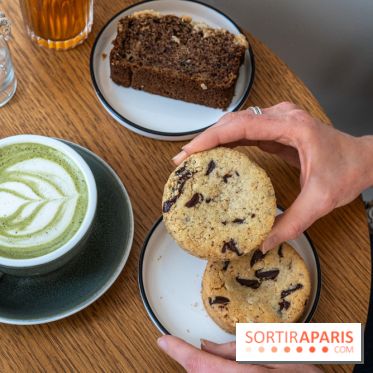 Trombone Coffee Shop Paris 20e -  cookie zaatar - cookie chocolat