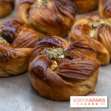 Éveil Boulangerie aux farines anciennes Paris 17e - brioche pistache