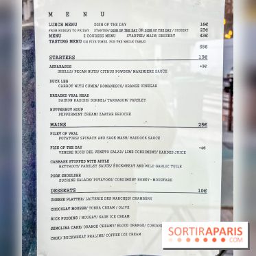 Caillebotte Bistrot Gourmand, la pépite du 9e - carte - menu